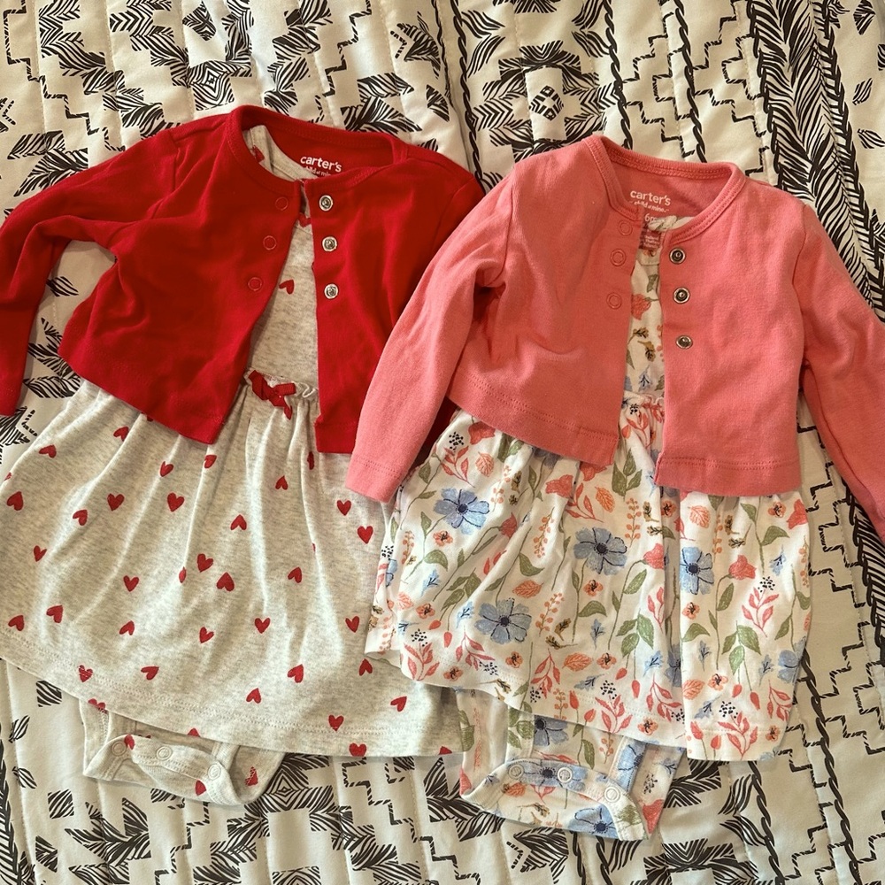 2 infant dresses
